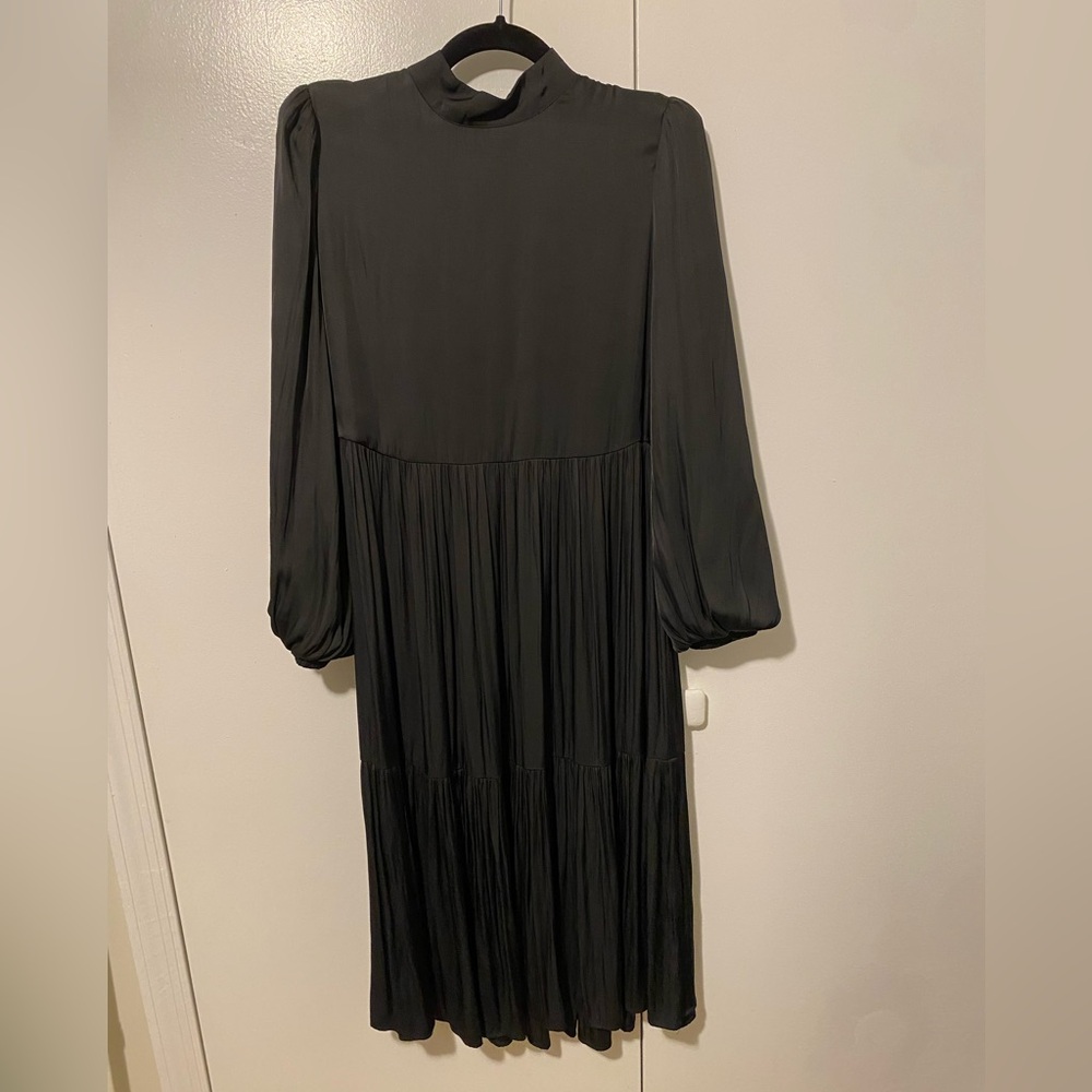 Byrd Long Sleeve Tiered  Dress with back bow closure